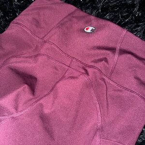 Champion Women's Maroon Multi-Colored Leggings